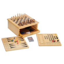 Jeu d&#39;échecs en bois 7 en 1 jouets d&#39;échiquier (CB2258)